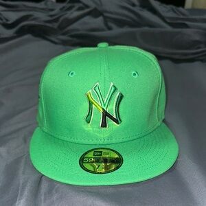 New Era 59FIFTY Bright Green Cap with Logo